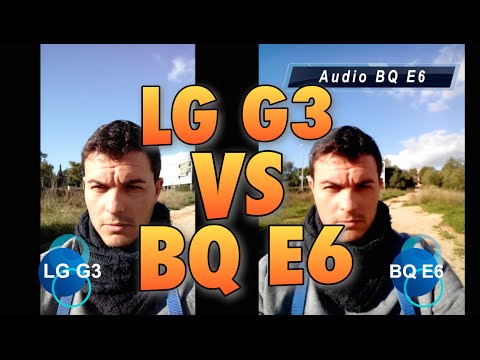 Cámara Bq Aquaris E6 VS LG G3