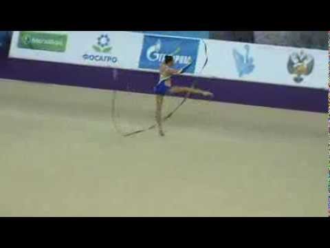 Merkulova Alexandra (Rus) ribbon. RG WC Saint Petersburg 2013