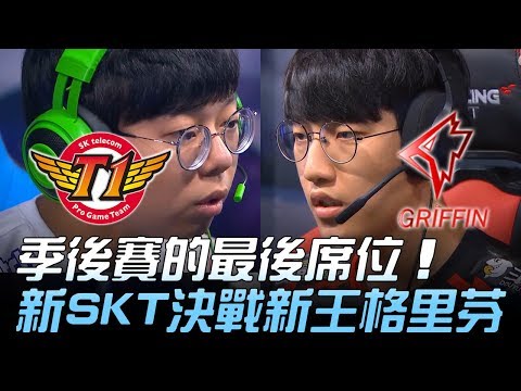 SKT vs GRF 季後賽的最後席位 新SKT決戰新王格里芬！Game1 | 2018 LCK夏季賽精華 Highlights