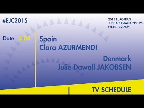 C.Azurmendi (ESP) VS. J.D.Jakobsen (DEN) #EJC2015 Lubin, Poland