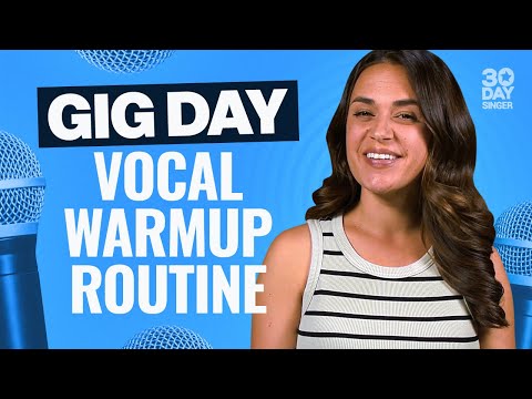Pre-show vocal warmup routine EASY level