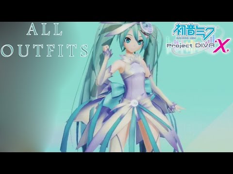 Hatsune Miku: Project Diva X - All "Miku" Outfit Modules [English, Full 1080p HD]