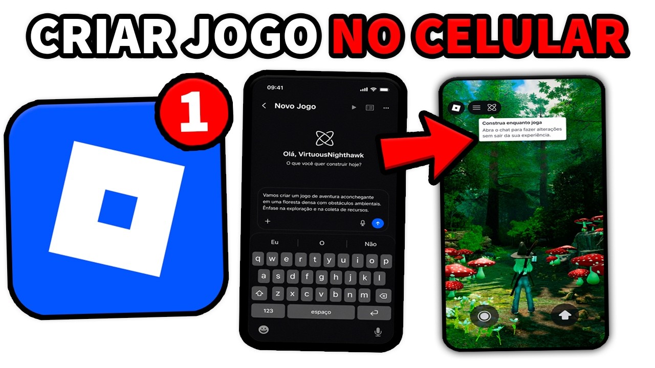 AGORA DA PRA CRIAR JOGO PELO CELULAR NO ROBLOX