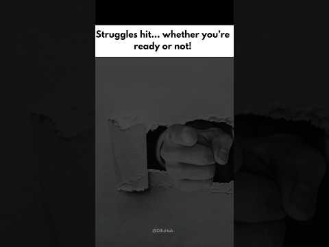 Struggles hit..but you can rise