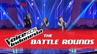 Clarinta vs Gaizzka vs Angelia &quot;Stuttering&quot; I The Battle Rounds I The Voice Kids Indonesia 2016