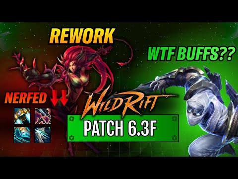 Wild Rift: PATCH 6.3f - ZED BUFFS?? ZYRA REWORK! ENCHANT NERFS