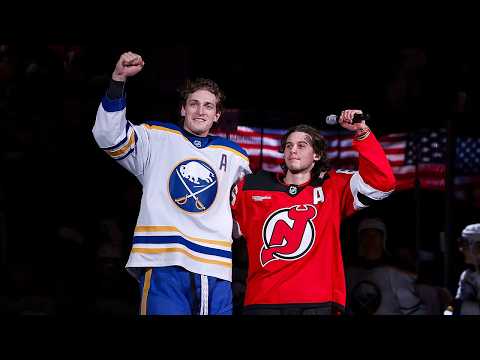 Jack Hughes honored by Devils fans for USA Gold Medal
