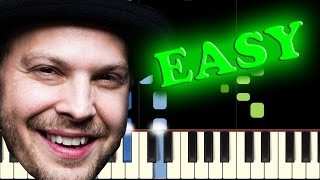 GAVIN DEGRAW - NOT OVER YOU - Easy Piano Tutorial