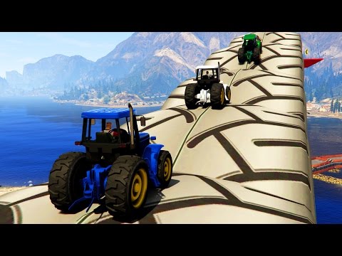 ZABÓJCZE WYŚCIGI NA TRAKTORACH | GTA 5 Online Funny Moments [PL]