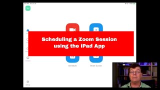Setting up a Zoom Meeting on an iPad