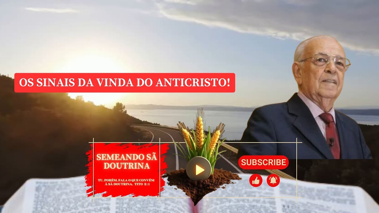 Quais os Sinais da Vinda do AntiCristo? Pr  Gedelti Gueiros