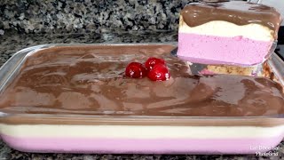 SOBREMESA INCRÍVEL!!! APENAS 3 INGREDIENTES, SEM LEITE CONDENSADO.