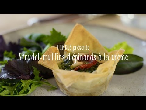 Recette Muffins &eacute;pinards, ricotta et pignons