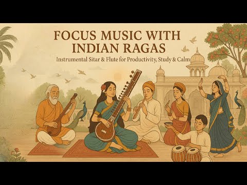 Indian Classical Focus Music | Deep Sitar & Flute Ragas for Study, Work & Productivity | Tk Music