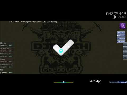 lain (Aireu) | DJ Fresh - Gold Dust [Insane] +DT | FC 99.90% 407pp
