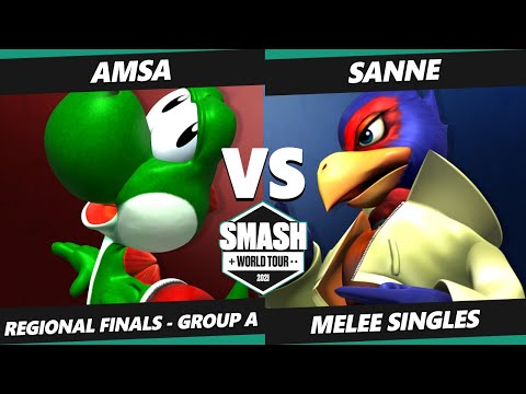 SWT East Asia Group A - aMSa (Yoshi) Vs. Sanne (Falco) Smash Melee Tournament