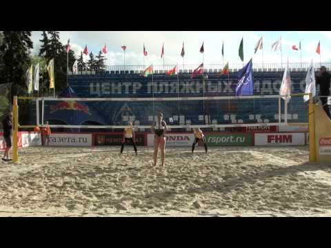 12 Beach Volleyball EEVZA 2015 Russia Sulima-Udovenko and Gorbunova-Khakimzanova