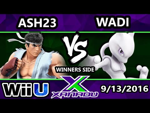 S@X 167 - Ash23 (Ryu) Vs. SS | WaDi (Mewtwo) SSB4 Tournament - Smash Wii U - Smash 4