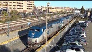 preview picture of video 'Amtrak's Coast Starlight, Emeryville, CA, 2/21/13'