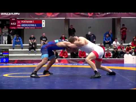 BRONZE FS - 70 kg: T. PORTMANN (SUI) v. A. ANDREASYAN (ARM)
