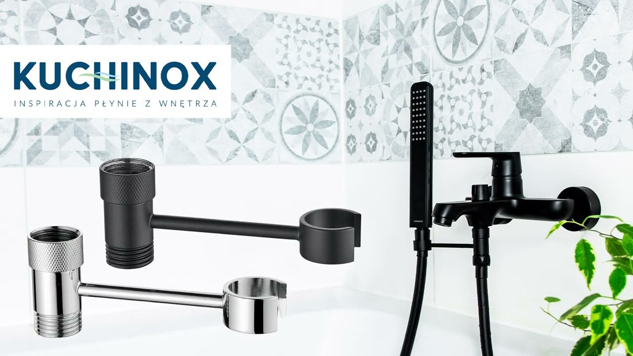 Uchwyt słuchawki prysznicowej do baterii wannowych i natryskowych - Kuchinox