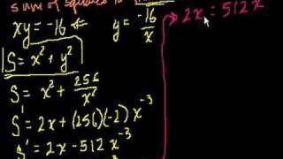 Optimization with Calculus 1
