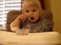 Addie Eating 03 26 2009