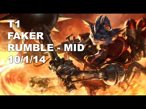 T1 Faker Mid Rumble vs Syndra - KR Challenger Patch 10.9
