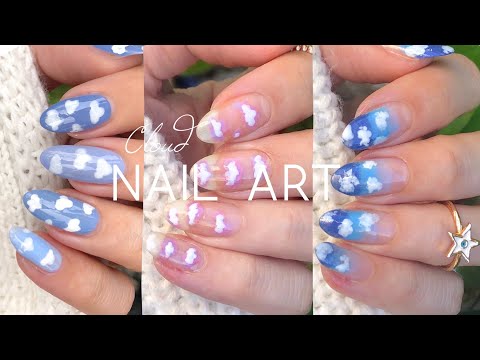 3 Farkli Bulut Modeli 3 Cloud Nail Art Bunlari Yapmak Cok Kolay