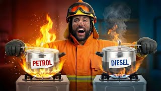 Boiling Petrol & Diesel In A Pressure Cooker 😱 Shocking Results !