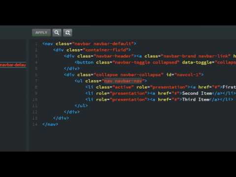 Vertical Menus in Bootstrap Studio