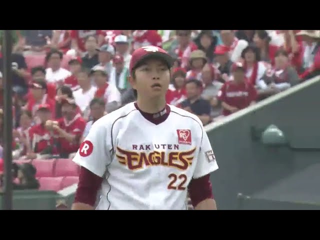 【6回表】イーグルス・戸村 カープ・エルドレッドから2打席連続の奪三振!! 2016/6/12 E-C