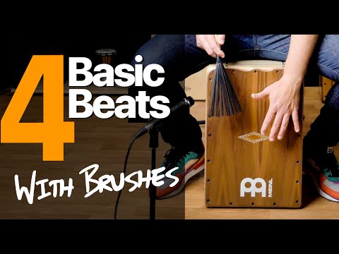 4 Basic Cajon Beats with Brushes - Cajon Tutorial