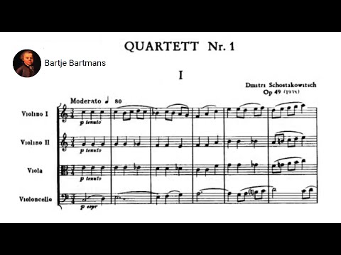 Dmitri Shostakovich - String Quartet No. 1 in C major, Op. 49 (1938)