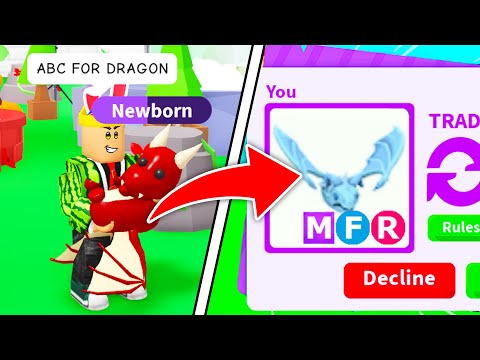 I traded MY DRAGON but then SUPRISED them with FROST (Adopt me Roblox)