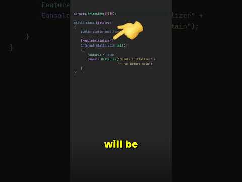 Run code before Main in .NET