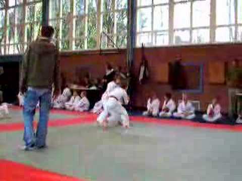 Judowedstrijd Daniel - Tristan Cooke
