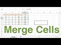 How To Merge Cells In Excel