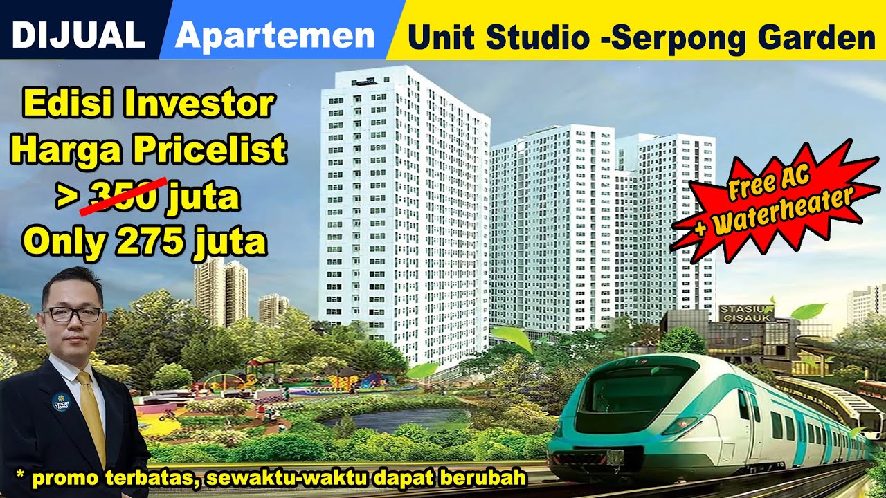 Apartemen Serpong Garden Cisauk Tower Cattleya Tipe Studio
