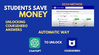 Best Way To Unlock Coursehero Answers (AUTOMATIC WAY 2024) #college #university #how