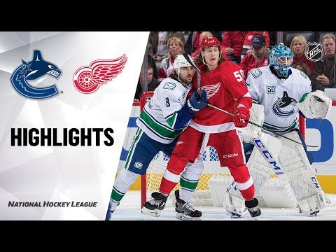 NHL Highlights | Canucks @ Red Wings 10/22/19