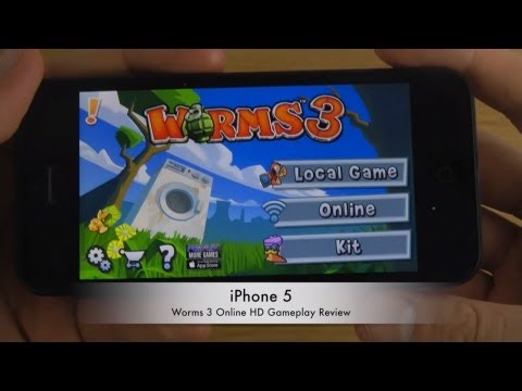 Worms 3 Online iPhone 5 HD Gameplay Review - YouTube