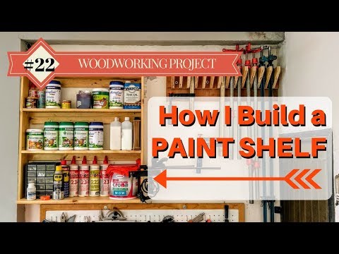 How I Build a Paint Shelf