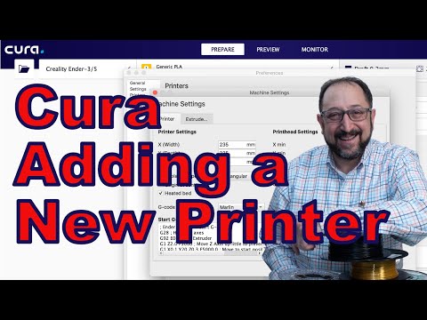 Setting up a New 3d Printer in Cura