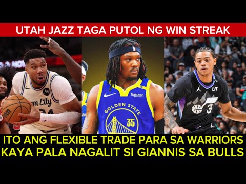Ito ang flexible na trade para sa Warriors! Kaya pala nagalit si Giannis. Jazz streak stoppers