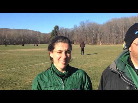 Babson Women's Cross Country Head Coach Russ Brennen & Senior Marina Capalbo