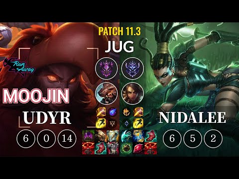 RNW Moojin Udyr vs Nidalee Jungle - KR Patch 11.3