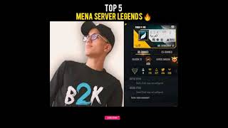 Download lagu Mena Server 5 Legend Player Uid Profile and Face 🔥 #shorts Garena Free Fire mp3
