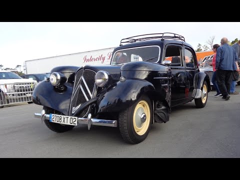 Wood Burning ! 1956 Citroen 11BL Traction Avant & Engine Sounds on My Car Story with Lou Costabile