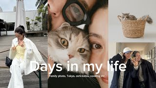 【日常vlog】２月をギュッと詰め込んだ7日間💝ギンさん(愛猫)とのファミリーフォト撮影/東京/推し活/D.U.N.K/京都/平安神宮奉納祭/BE:FIRST/お家でクッキングなど🐈🍵🥘✨